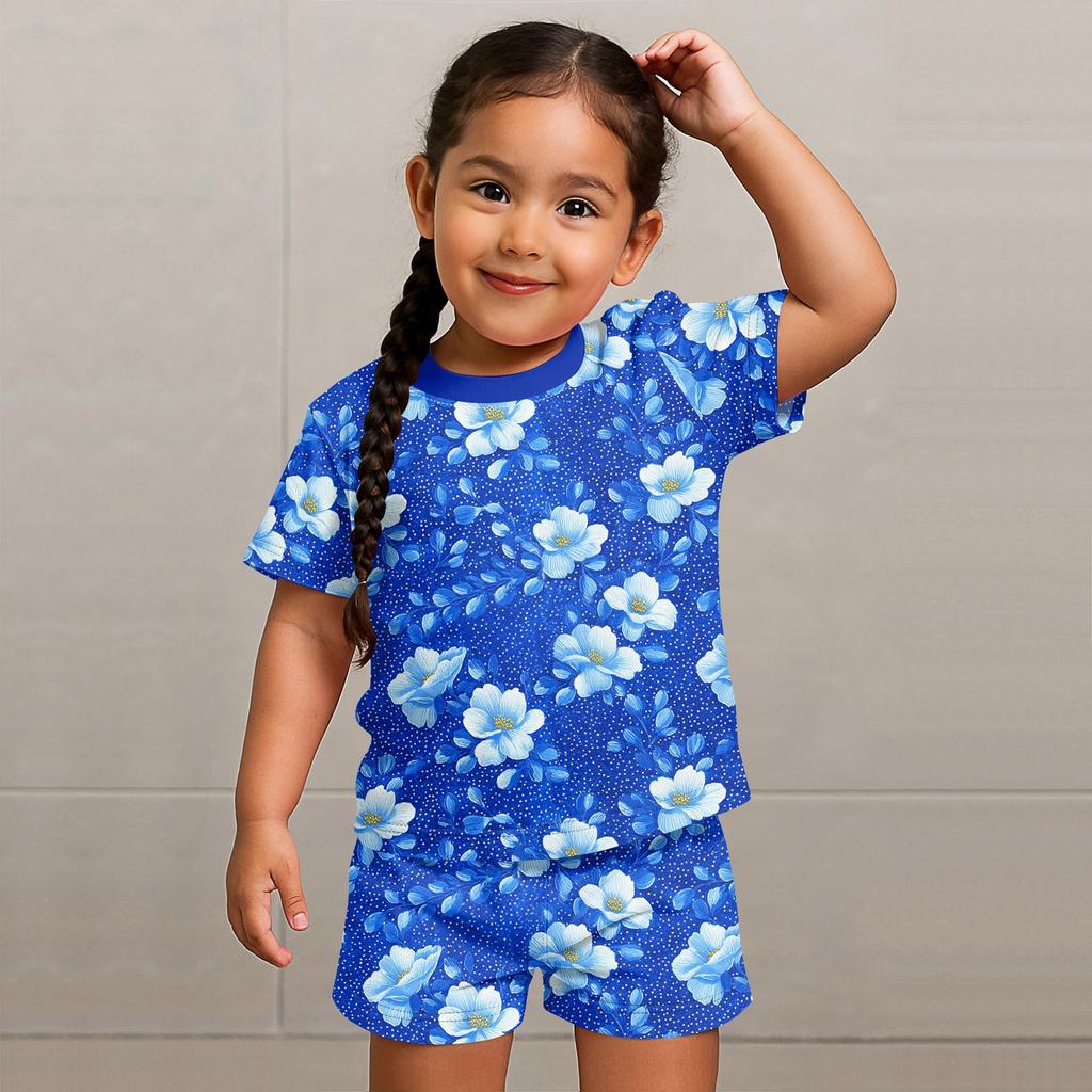 Patriotisches Kinder-Outfit – Kurzarm- und Shorts-Set, 2-teilig, für Jungen und Mädchen