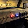 16mm Latching Push Button Switch LED Illuminated Waterproof 12V 24V Metal Round Power On Off Toggle Car Boat Marine Dash Wire