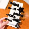 8Pcs Cartoon Star Shaped Hair Clip Resin Duckbill Barrettes Stylish Hairpin for Women Girls Hairstyling Accessories