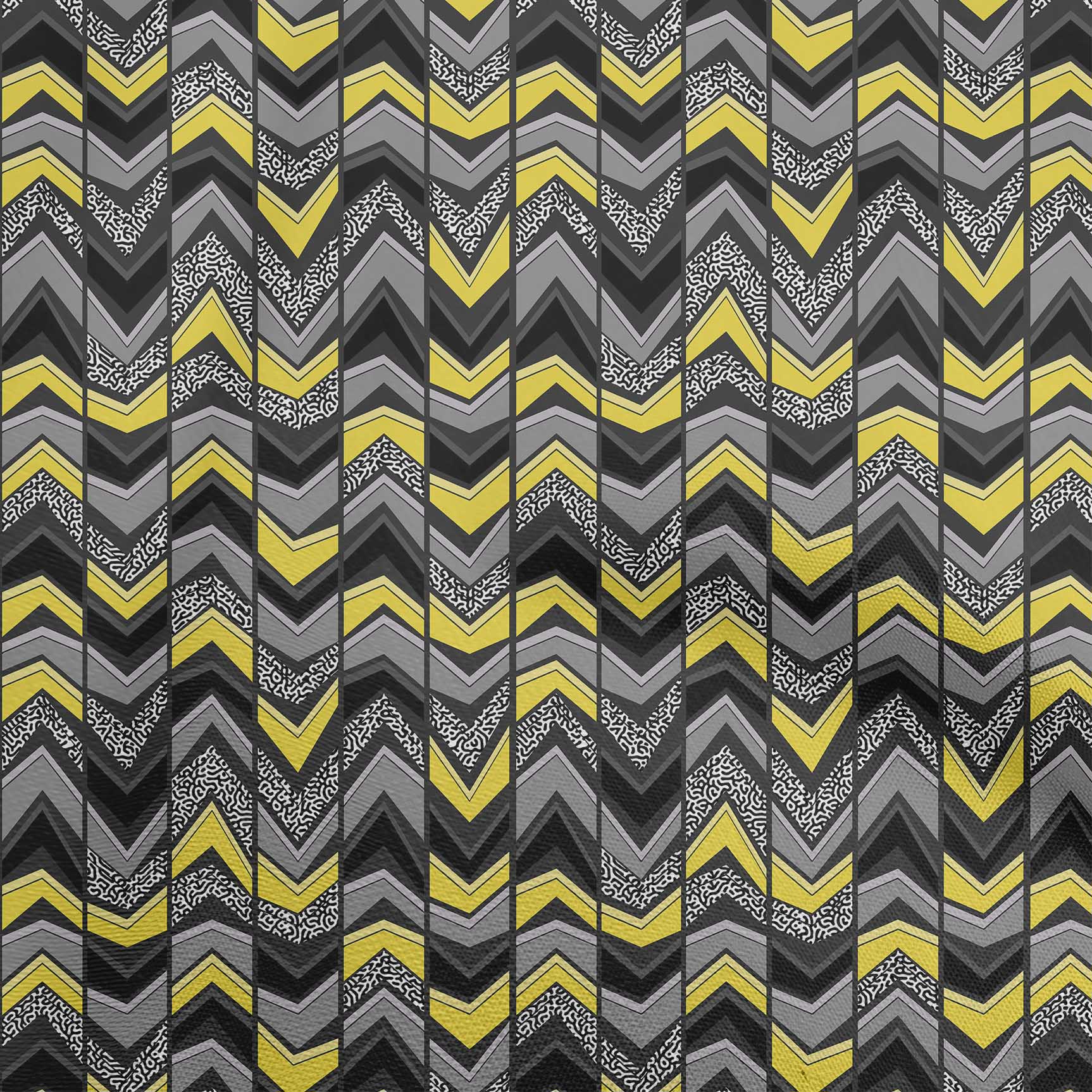 

oneOone Cotton Flex Grey Fabric Геометричний швейний матеріал Тканина з принтом у дворі 40 дюймів 42 Inch Wide - Viscose Chiffon жовтий