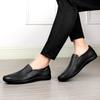New Men Loafers Fashion Genuine Leather Casual Flat Slip - On Driving Footwear Boat Shoes Comfortable Lazy Male Shoes
