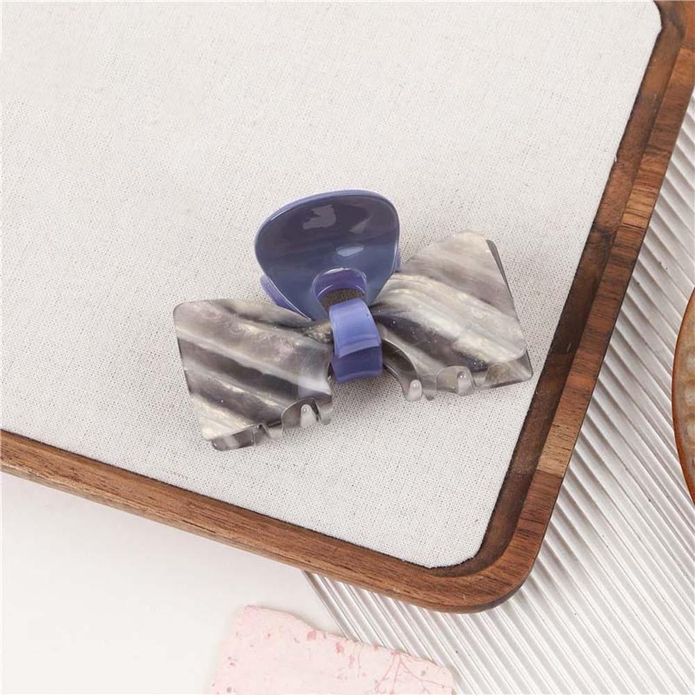 

Sweet Bownot Shark Clip Waterproof Contrasting Colors Bow Hairgrips Acetic Acid Hair Claw Women Style 1