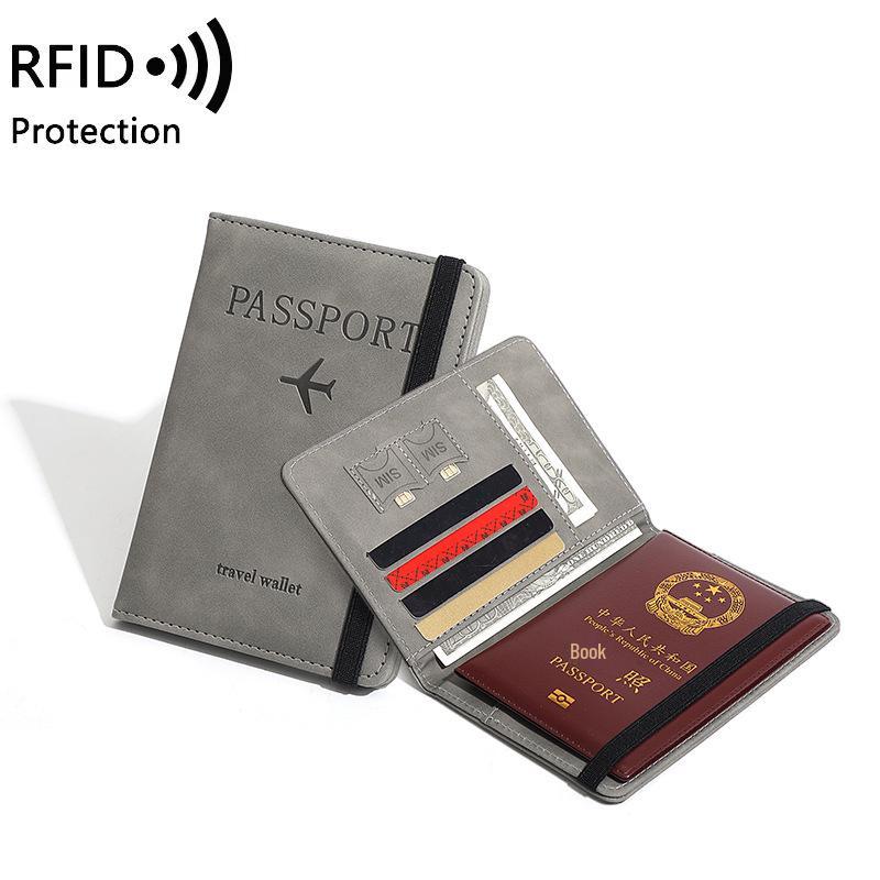 2025 Anti-Theft RFID Passport Holder & Multifunctional Document Bag with Card and Ticket Slots
