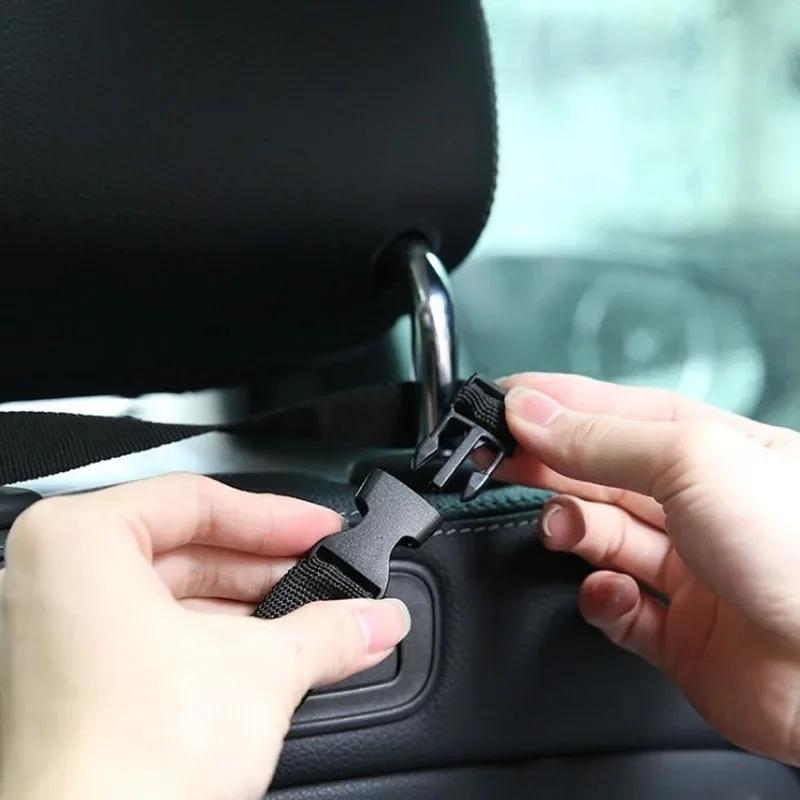 Bag Hanging Built-in Car Pillow Car Storage Things Seat Convenient Head Bag Car Miscellaneous Seatback Trash Bag Hanging Bag