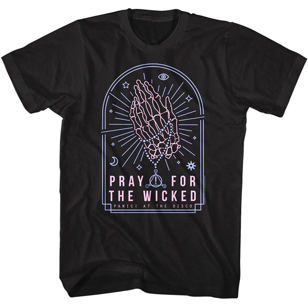 Panic At the Disco Pray for the Wicked Men T Shirt Neon Pop Rock Band Concert XXL