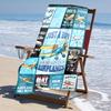 Ultra-Soft Beach Towel with Airplane Theme,Ideal for Pool - Camping, Diving - Perfect Travel Essential, Vibrant Beach Towel.