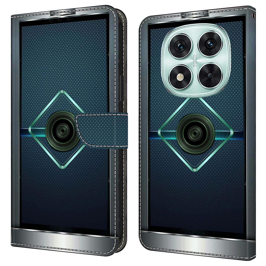 Etui dla Xiaomi Redmi Note 14 Pro 4G Portfel Stojak Wzór Drukowany Skóra PU Klapka Pokrowiec na Telefon