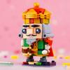 LOZ 1465 Cartoon Fairy Tales Middle Ages King Crown Drum 3D Model DIY Mini Blocks Bricks Building Toy No Box