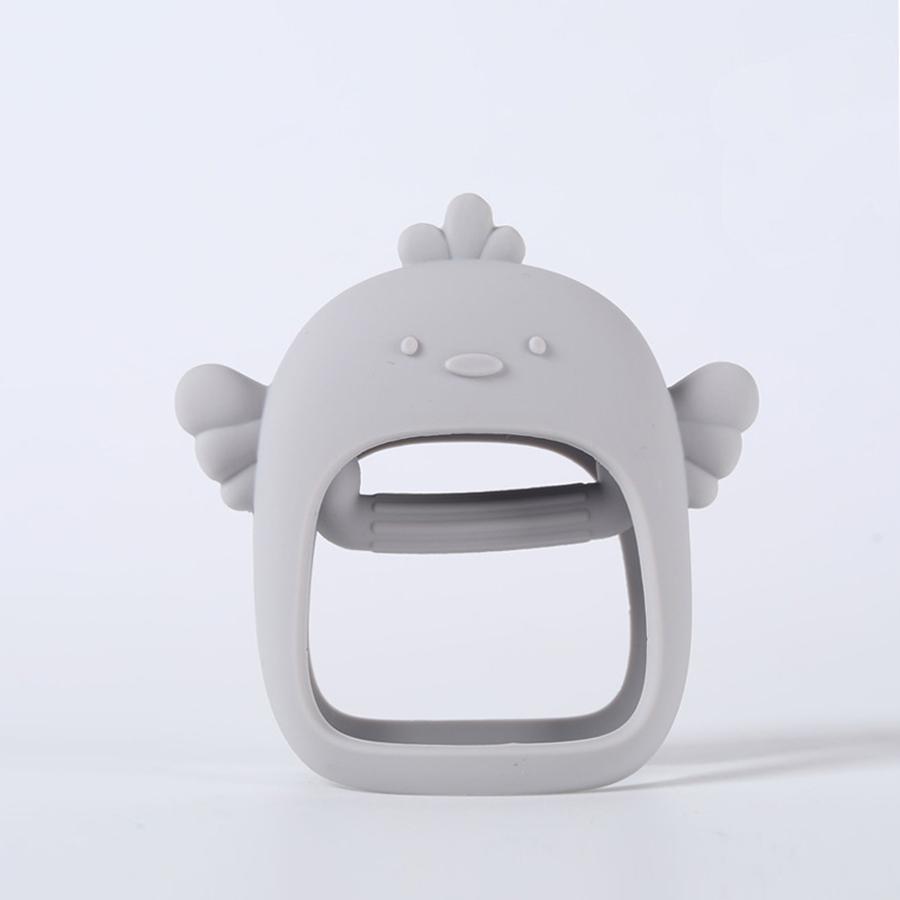 Not fall off silicone baby teething toys baby hand held teether pacifier breastfeeding baby newborn teething toys