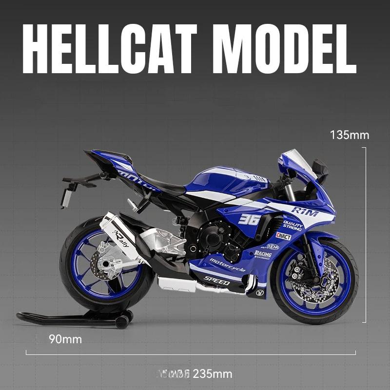 1/9 Yamaha YZF R1M Racing Motorcycle Diecast Model Car Alloy Metal Outdoor Collection Display Classic Ornaments Boyfriend Gifts