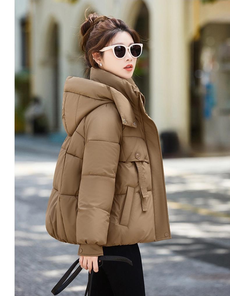 Hooded Short Loose Thick Warm Jacket