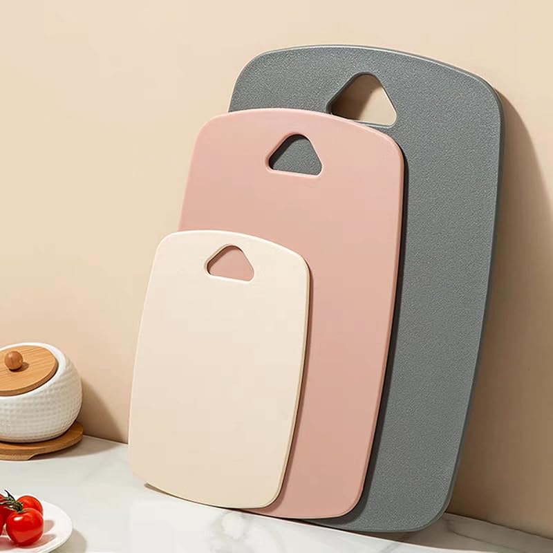 Cutting Boards for Kitchen,Plastic Cutting Board Set of 3, Thick Chopping Boards for Meat, Veggies, Fruits, with Easy Grip Handle,Dishwasher Safe