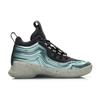 Li Ning CF Shifting Celestial Star Glaze Fabric Shock Absorption Non-Slip Support Mid-Top Retro Basketball Shoes Men Sneakers Light-Blue AGBP113-3