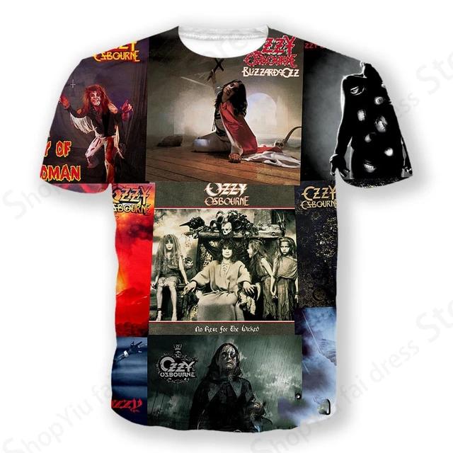 Rock Band T Shirt Ozzy Osbourne 3d Printed Tshirt Men Women Fashion T-shirt Hip Hop Tops Tees Graphic T-shirts Men Clothes Kids