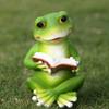 Cartoon Rabbit Frog Statue Cute Miniatures Figurine Garden Decoration Animal Sculpture  Children