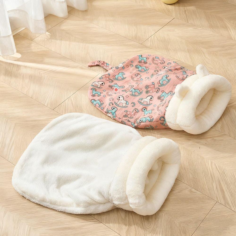 with Ears Cat Cave Bed Plush Cat Nest Mat Cute Cat Sleeping Bag  Pet Supplies