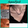 Elegant Titanium Steel Round Pendant Necklace For Unisex Fashionable Style