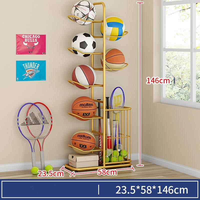 Indoor Children Basketball Storage Rack Put Ball Football Storage Basket Placed Rack Kindergarten Volleyball Stand Holder Space
