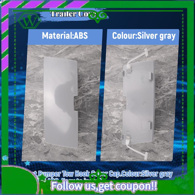 AC34-For Benz E‑Class W124 Front Bumper Tow Hook Cover Towing Hole Lid Trailer Trim Cap Plate Traction Shell Cover