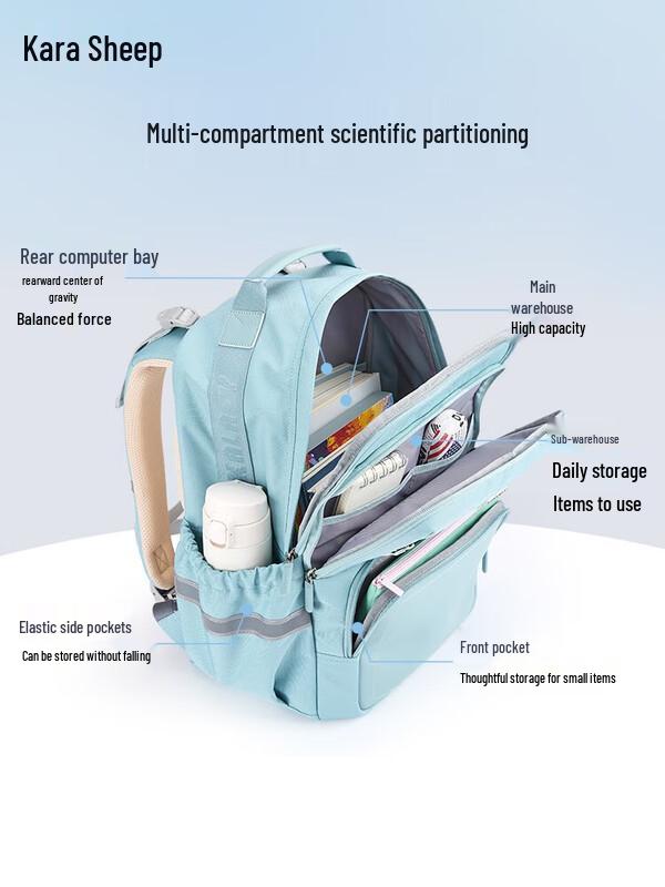 KALA·Y Cloud Ergonomic School Backpack
