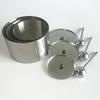 Stainless Steel Kitchen Cold Dish Shaping Mold with Pusher, Round / Heart Dessert Mousse Cake Rings Set - Cooking & Baking Tools