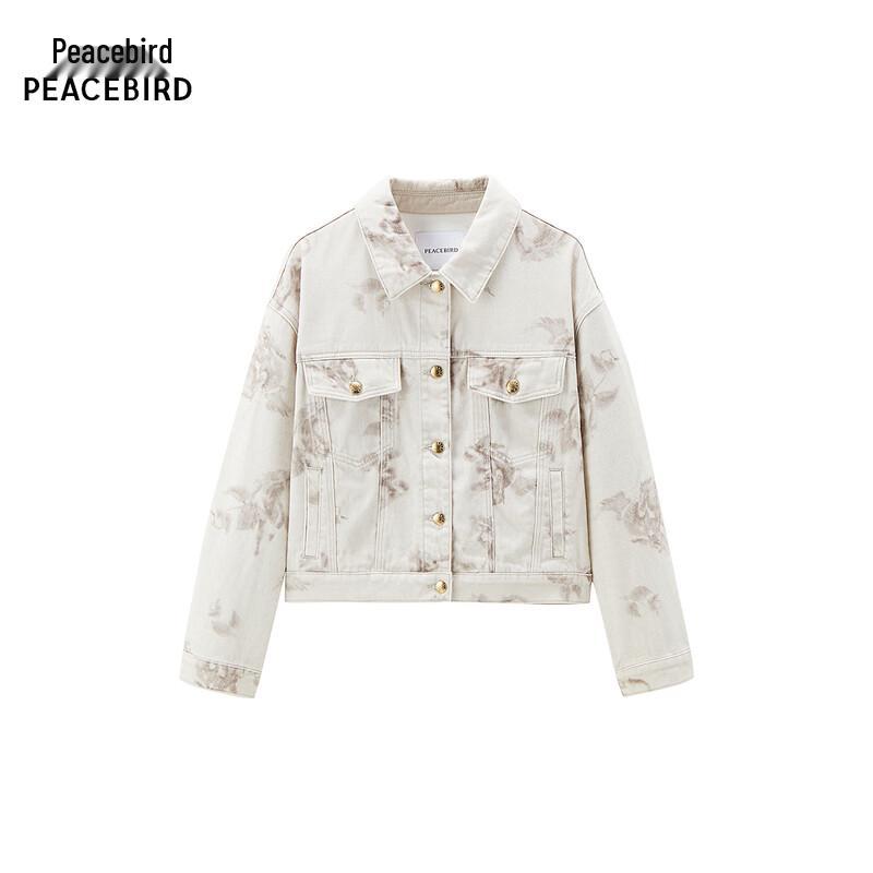 

Джинсовая куртка с принтом PEACEBIRD L