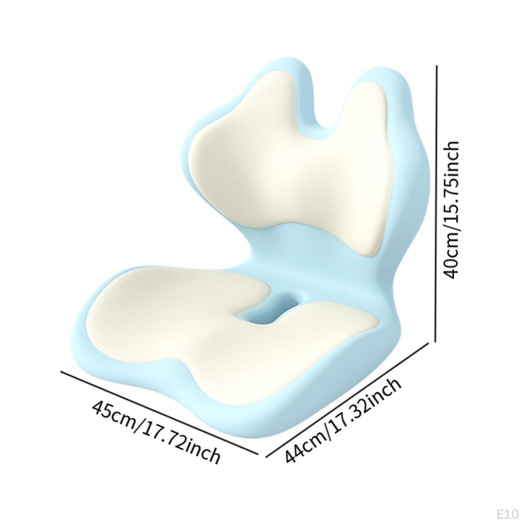 Office Chair Cushion Back Rest Butt Pad Memory Foam Portable Comfortable Seat and