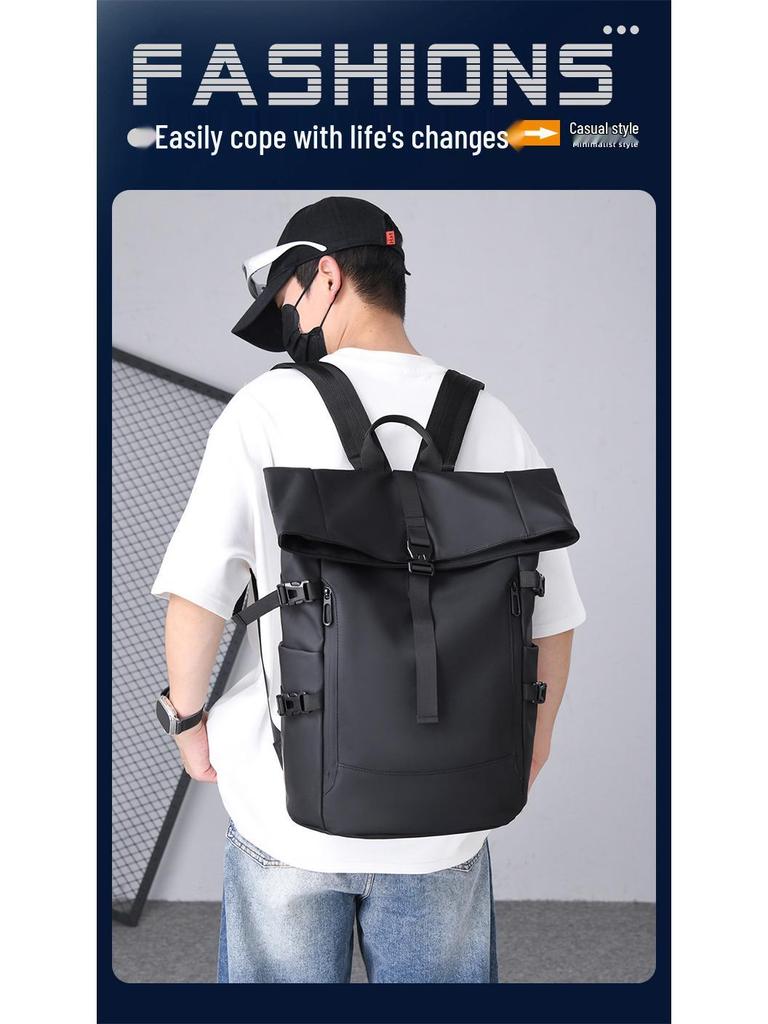 Unisex Erweiterbarer Cross-Border Rucksack: Große, wasserdichte Reise- und Sport-Laptoptasche, lässiger Outdoor-Schulrucksack