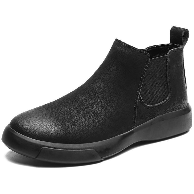 

Мужские ботинки челси из натуральной коровьей кожи на высоком голенище, ботинки Мартина в британском стиле до щиколотки, 2025 40