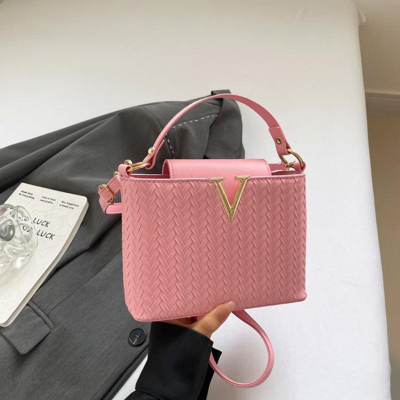 Fashion Texture Summer Large Capacity New Light Luxury Texture Casual Shoulder Crossbody Portable Small Square Bag