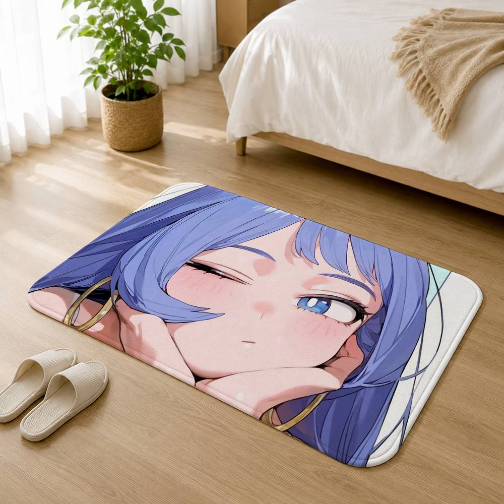N-Nejire My Hero A-Academia Soft Comfortable Short Plush Rug Carpet mat Anti‑Slip Floor Mat Machine Washable Home Decor