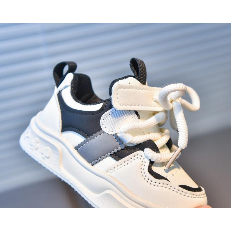 Unisex Kids' Sneakers, Children's New Arrivals Leather White Shoes, Korean-style Soft-Sole Versatile Sneakers for Toddlers and Children.