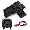 Traxxas VXL-3S için Yükseltilmiş Soğutma Fanı ve Soğutucu Seti, Slash Rustler Bandit Stampede 2WD 4X4 için Verimli Motor ESC Soğutucu
