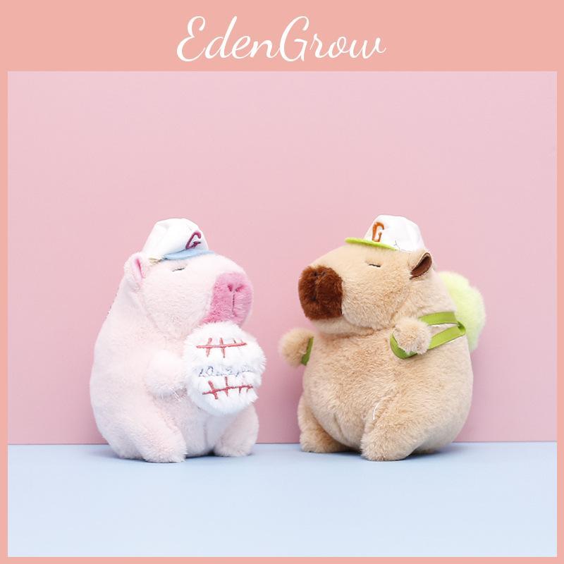 Toy Plush Capybara Keychain Cartoon Stuffed Doll Decoration Pendant Gift Cute