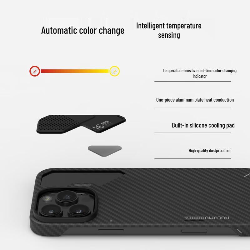 AULUMU A16 Aramid Fiber MagSafe Case for iPhone 16 Pro Max