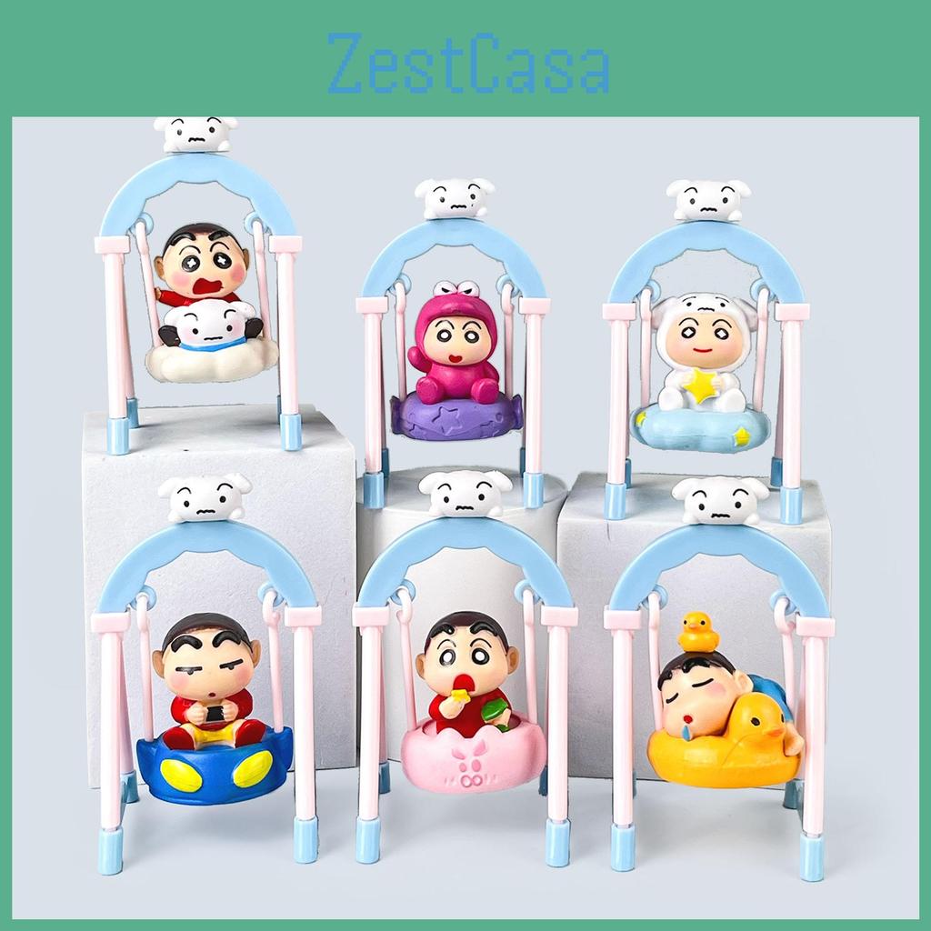 Crayon Swing Shinchan Series Collectible Pvc Figure Toy For Kids Fans And