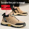 High-Top Anti-Smash, Anti-Puncture Work Safety Shoes with Non-Slip Rubber Sole