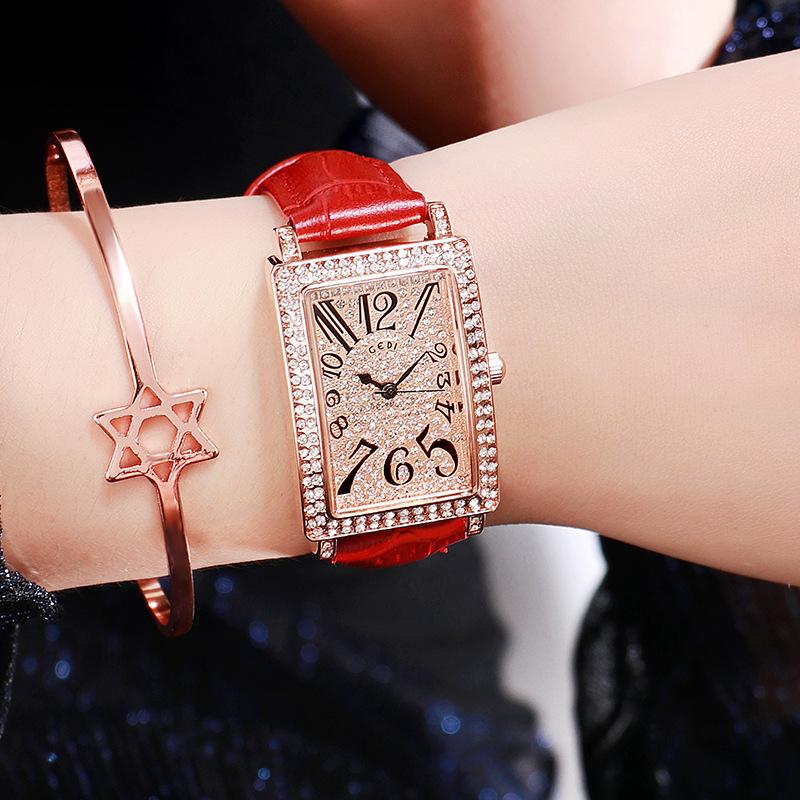 Diamond Belt Watch Women'S Square Retro Trendy Wrist Watch Women'S Watch