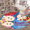 1pc In the Night Garden2 Print Round Carpet Chair Round Carpet Suitable for Bedroom Living Room Home Decorative Carpet