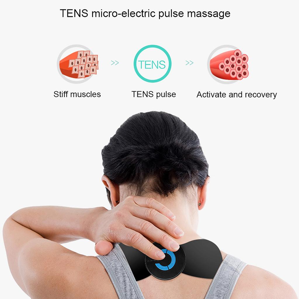 Cervical Massager Mini Neck Massager Cervical Massage Pad Pain Relief EMS Muscle Stimulator EMS Muscle Stimulator