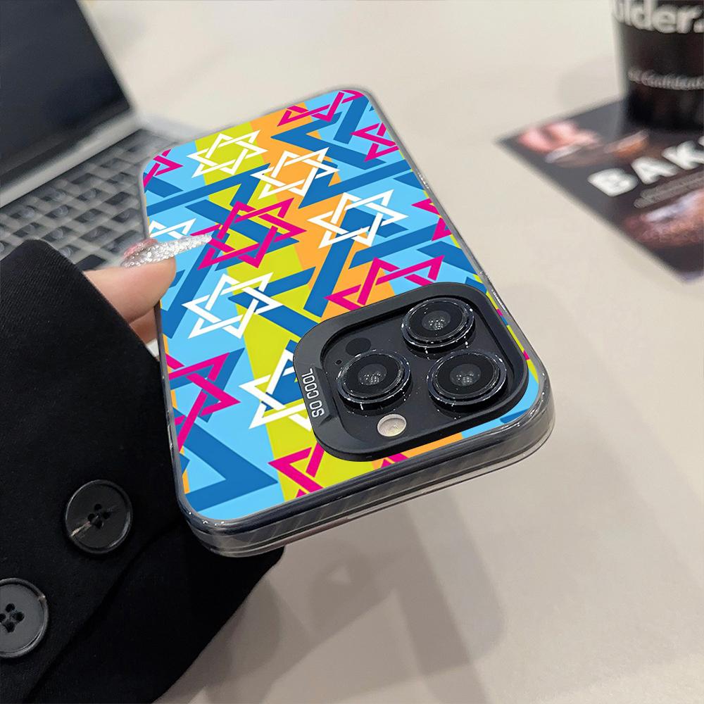 David Jewish Star Symbol Phone Case Matte Colored Silver For IPhone 15 14 16 13 12 11 Pro Max Plus XS X Shockproof Hard Cover