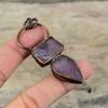 Afrikanischer Amethyst Rohanhänger Elektrogeformter Kupferanhänger Rosa Turmalin Anhänger Edelsteinschmuck als Geschenk Handgemachter Elektroformschmuck