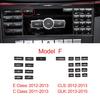 Car Central Control CD Panel Button Decorative Patch Trim Stickers ABS For Mercedes Benz C/E Class W204 W212 GLK CLS 2012-2013