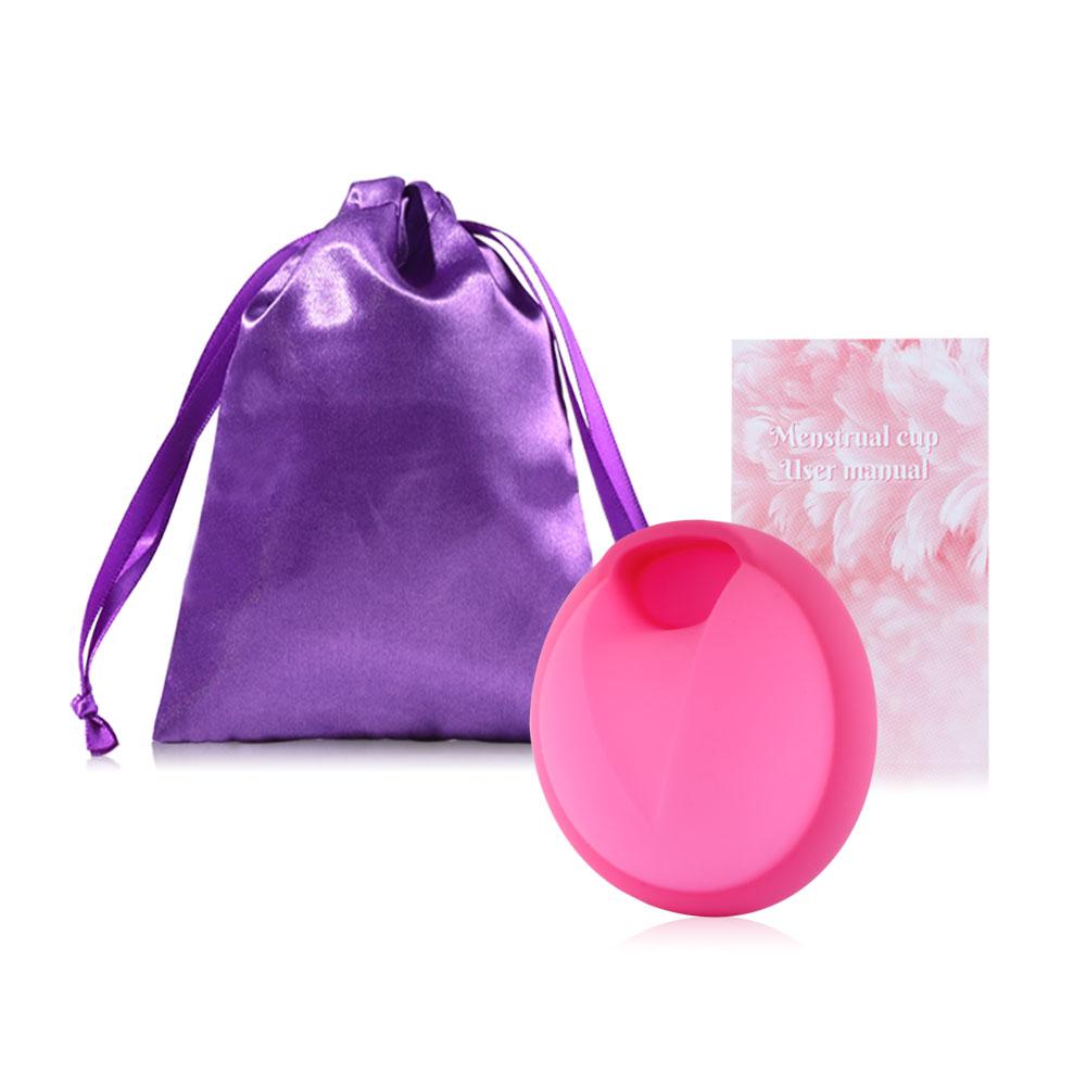 

Многоразовый менструальный диск AneerCare, силиконовый диск, высокая емкость для ношения при сильных выделениях, в течение 12 часов. Мягкий, гибкий, доступны 2 размера. 1PC - L розовый