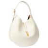 Polo Ralph Lauren Polo ID Brand Logo Adjustable Shoulder Strap Handheld Leather Tote Bag Large Women Tote Bag Ivory WAPOBAG02V20104100