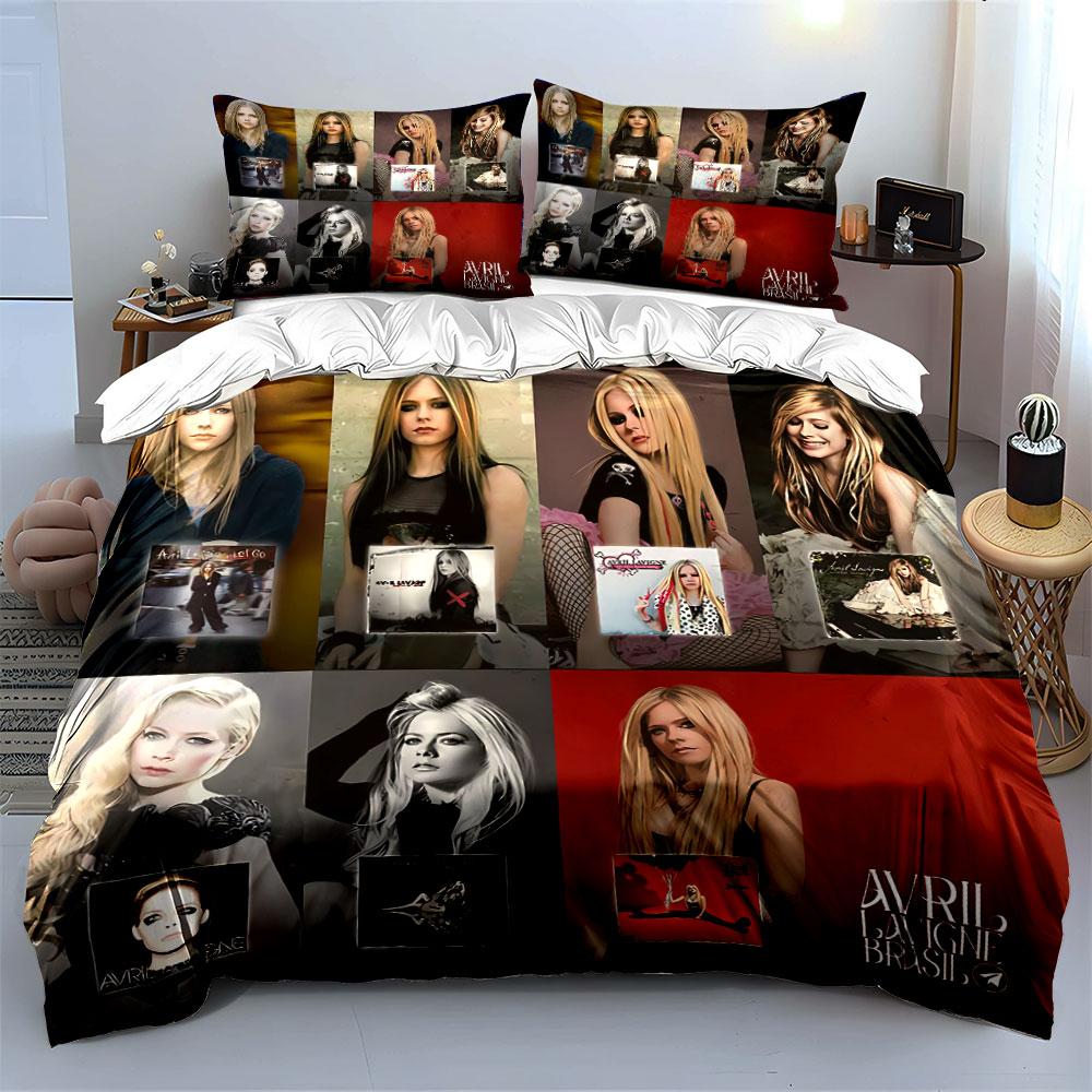 Blonde Female Pop Art Montage Bedding Duvet Cover Set Duvet Cover Pillowcases (1*Duvet Cover 2*Pillowcases, Without Duvet Insert)