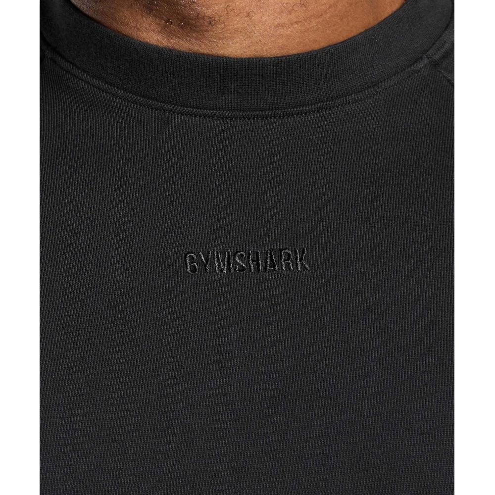 Gymshark HeavyweighT Long Sleeve T shirT Black A2b5f Bb2j