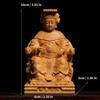 Natural Boxwood Chinese Goddess Mazu Statue Traditional Culture Mazu  Wooden Carvings Sea Goddess Home Room Decoration Figurines