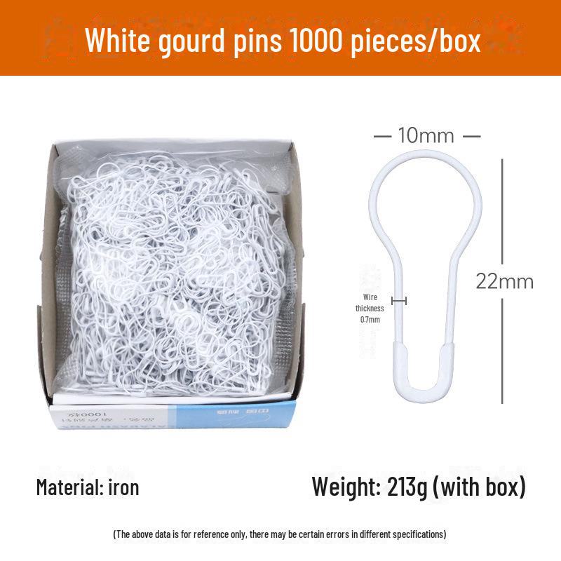 Gourd-Shaped Metal Safety Pins: Iron, Copper, Stainless Steel In Gold, Silver, Black - Clothing Tags/Small Pin Buckles