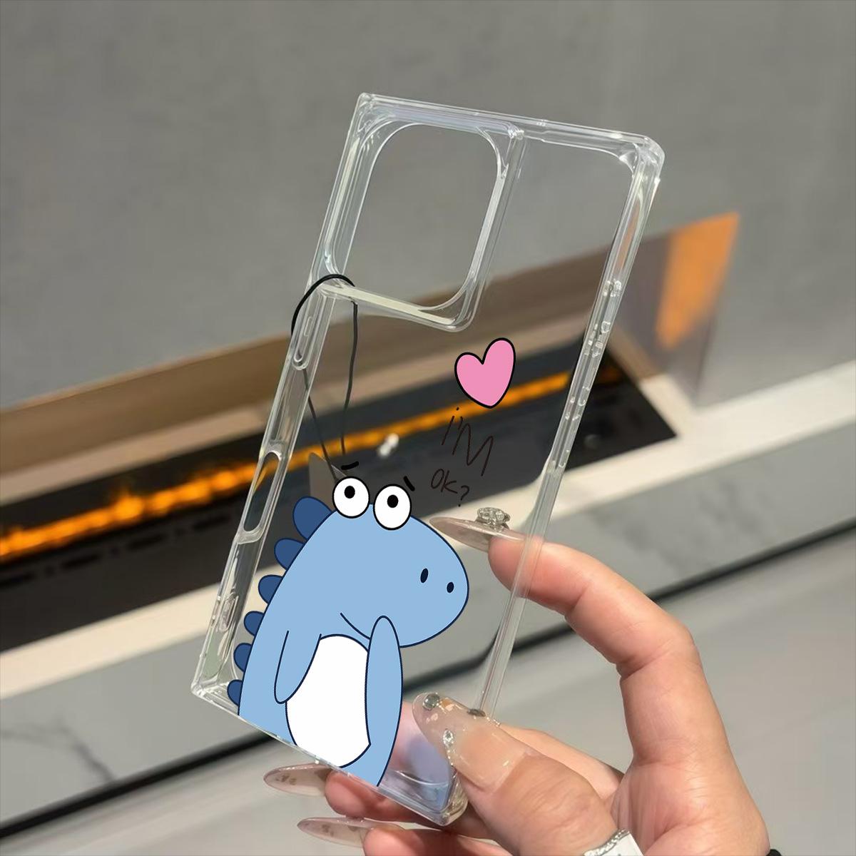 

Прозрачный квадратный чехол-бампер для iPhone 15 Plus 11 12 14 Pro Max 13 16 ProMax с рисунком «Люблю динозавров» iphone 11 ProMax